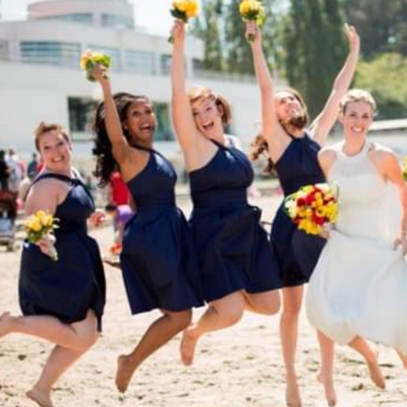 Blue David's Bridal dress size 2 - Picture 3 of 8